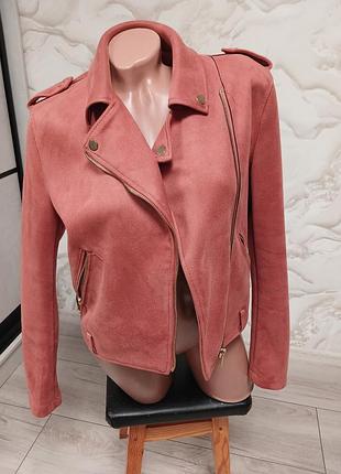 Укороченная замшевая косуха от primark48-50р