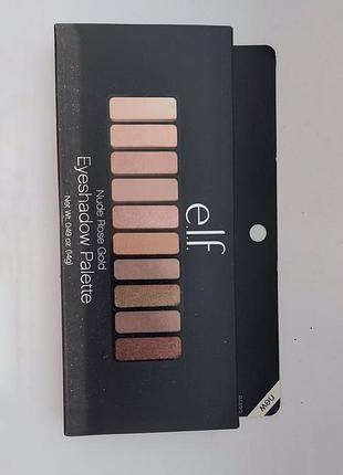 Палетка матових і шиммерних тіней nude rose gold від e.l.f.