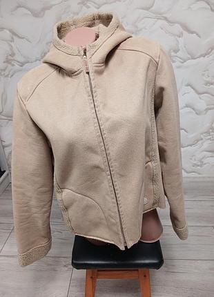Укороченная дубленочка от river island 48-50р