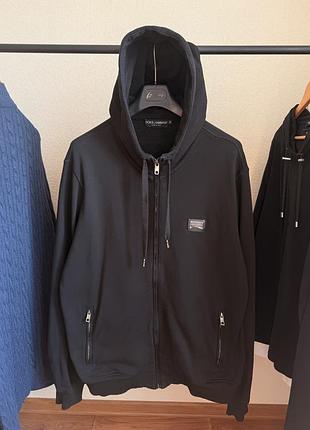 Худи jersey zip up hoodie dolce gabbana
