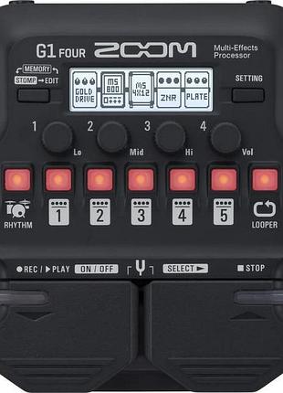 Гітарний процесор zoom g1 four black