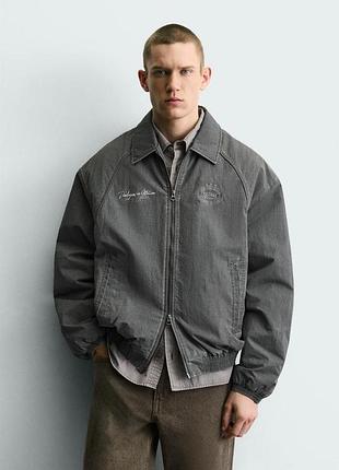 Куртка бомбер мужской зара zara xl