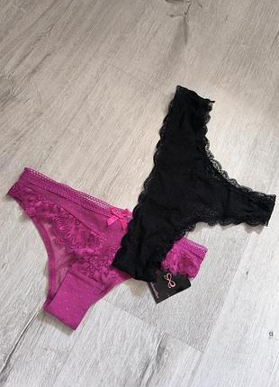 Лот 2 трусиков s,цена за 2 hunkmuller + primark