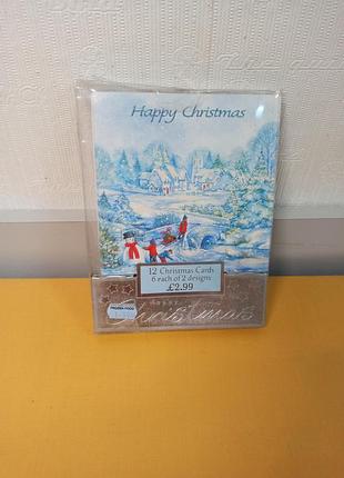 Набор из 12 рождественских открыток ("12 christmas cards"),