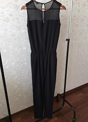 Чорний жіночий комбінезон zara