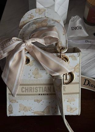 Dі0r christian premium butterfly zodiac embroidery сумка премиум класса бренд с узором бабочками лучшее качество с комплектом