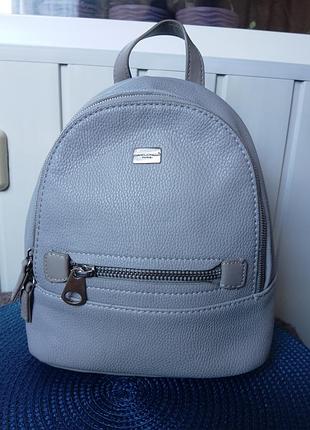 Женский рюкзак david jones paris, 29*20,5*9,5см, экокожа, серый