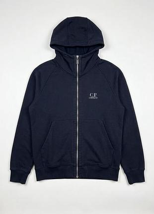Vintage c.p company men’s zip hoodie navy blue medium чоловіче зіп худі розмір м мужское зип худи
