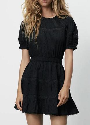 Zara платье котон с-м хлопок