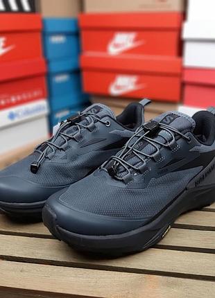 Мужские качественные и стильные кроссовки salomon genesis gore-tex серые❄️