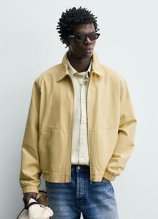 Куртка из хлопка и лиоцелла зара zara