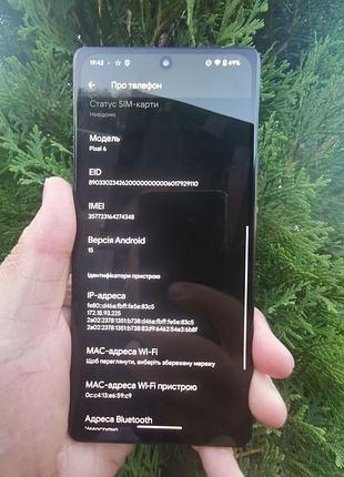 Google pixel 6 8/128gb neverlock. nfc 8