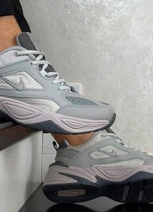 Р.41-46 кроссовки nike m2k tekno серые ks 12742