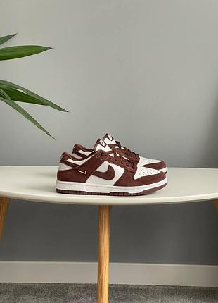 👟 кроссовки nike sb dunk low sail red sepia-metallic gold / наложка bs👟