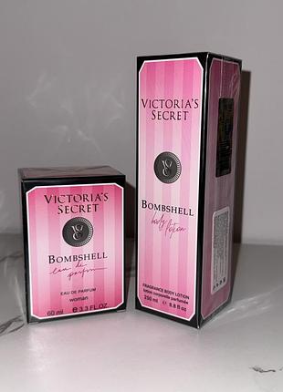 Вікторія сікрет набір парфумований ✨bombshell victoria’s secret ✨ парфуми 60 мл+крем для тіла