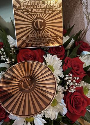 Charlotte tilbury beautiful skin sun-kissed glow bronzer, відтінок 2 medium