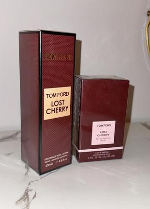 Lost cherry🍒 набір парфумований ✨ lost cherry🍒✨ парфуми 100 мл+крем для тіла