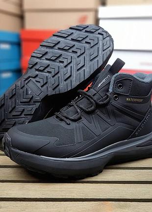 Мужские стильные и качественные ботинки salomon genesis gore-tex черные❄️