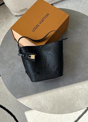Сумка louis all in bb bag monogram vuitton empreinte leather black