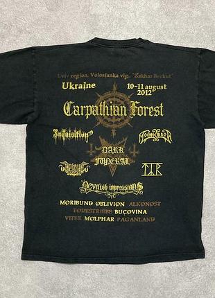 Вінтажна фестивальна футболка carpathian alliance metal festival open air