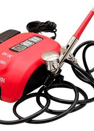 Электроаэрограф intertool 12 вт (dt-5001)