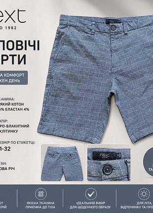 Мужские шорты фирмы next.