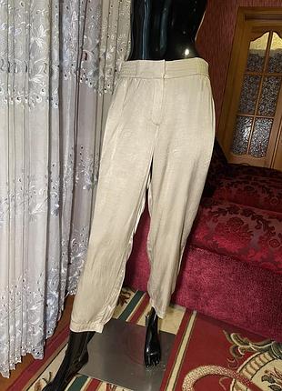 Брюки жіночі massimo dutti бежеві l-xl