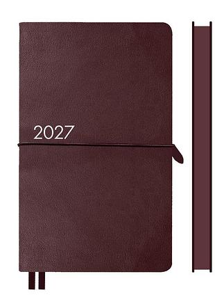 Щоденник діловий leo planner glory 12х20 cм датований 2027 м‘який коричневий 352 сторінки