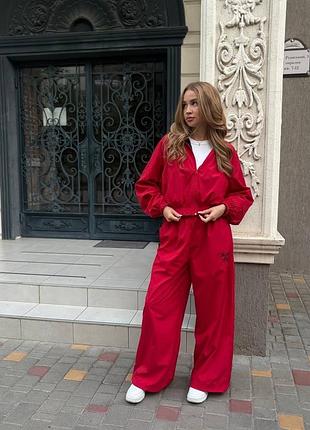 Жіночий повсякденний осінній весняний плащовий костюм двійка штани та вітрівка 747