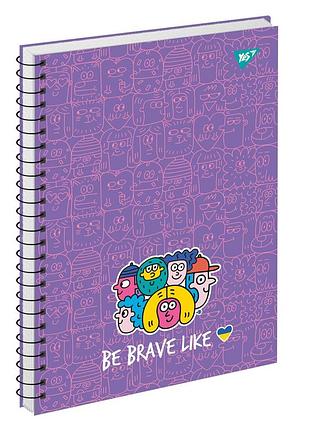 Зошит для записів yes а4 be brave like 80 аркушів клітинка