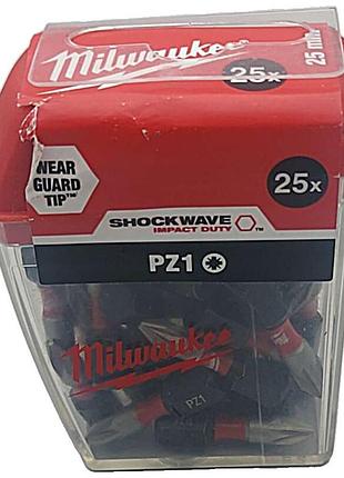 Б/у shockwave impact duty milwaukee pz1 x 25 мм 25шт (4932430861)
