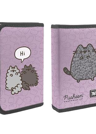 Пенал твердий yes одинарний з двома клапанами pusheen delicacy hp-04