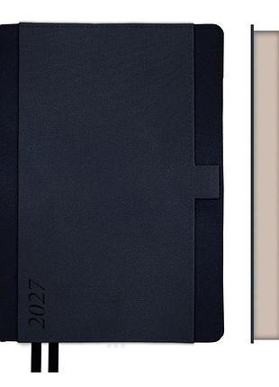 Щоденник діловий leo planner legacy a5 датований 2027 твердий синій 368 сторінок