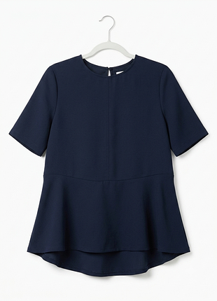 Темно-синя блуза з короткими рукавами women essentials s-m