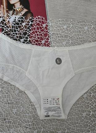 Труси бавовняні з мереживом women'secret
