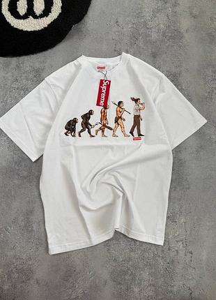 Футболка supreme білого кольору