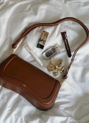Сумка jw pei joy shoulder bag дживі пей джой коричнева