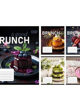 Тетрадь школьная yes brunch а5 18 листов клетка