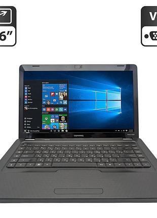 Ноутбук hp compaq presario cq62 / 15.6" (1366x768) tn / intel celeron t3300 (2 ядра по 2.0 ghz) / 4 gb ddr2 / 250 gb hdd / intel
