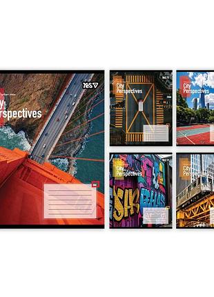 Тетрадь школьная yes city perspectives а5 24 листов линия