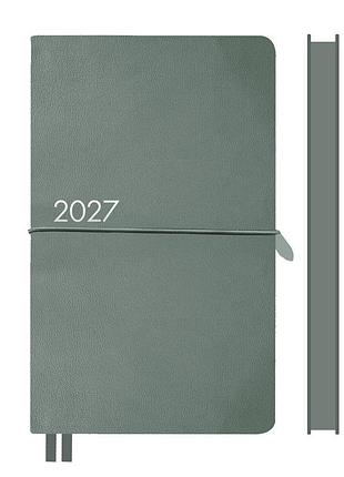 Щоденник діловий leo planner glory 12х20 cм датований 2027 м‘який фісташковий 352 сторінки