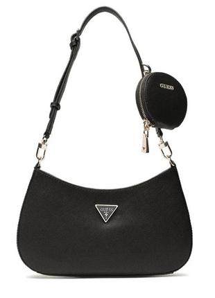 Чорна жіноча середня сумка guess