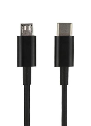 Кабель для зарядки wuw usb type-c to micro qc/data тех.пак. 1m black