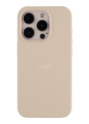 Чохол silicone case full size (aa) для iphone 15 pro antique white