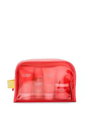 Оригінальний подарунковий набір victoria's secret feel bright white peach mango