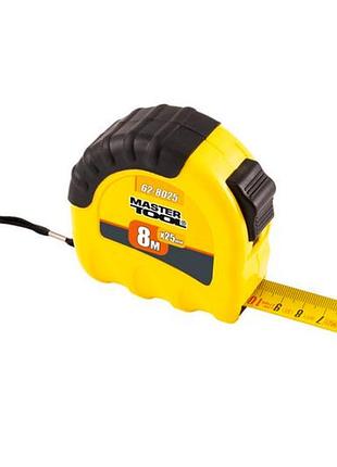 Рулетка mastertool 8 м х 25 мм shiftlock (62-8025)