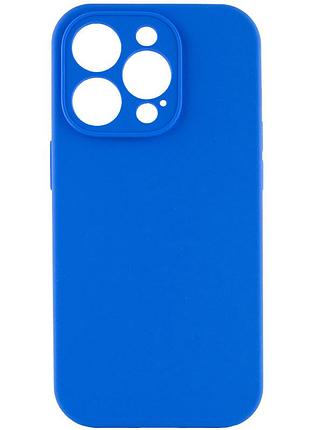 Чохол silk full camera protective (aa) no logo для apple iphone 13 pro max (6.7") синій / capri blue