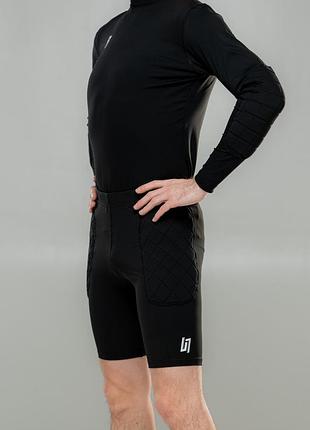 Термо-шорты футбольные ultima linea с защитой бёдер (unisex) xl