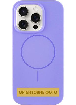 Чехол silk full protective (aa) no logo with magnetic fit для apple iphone 16 (6.1") сиреневый / lilac
