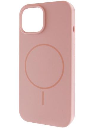 Чохол silk full protective (aa) no logo with magnetic fit для apple iphone 12 pro max (6.7") рожевий / pink sand